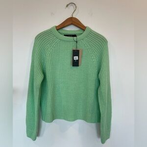 NWT Vero Moda Light Green Crew Neck Fisherman Sweater